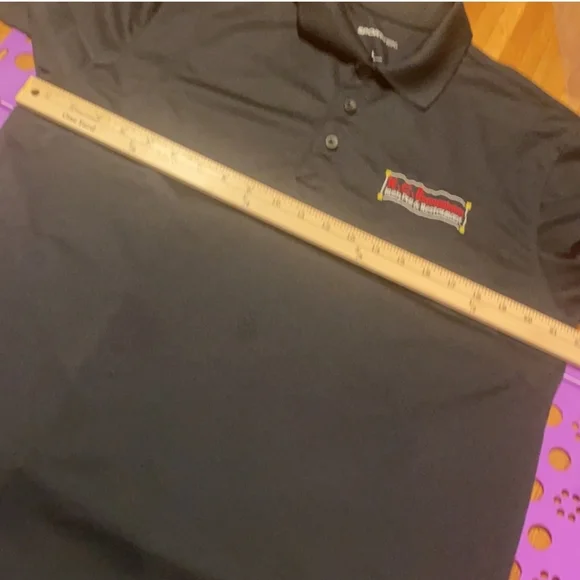 Sport-Tek Black Logo Polo Shirt Men Size L - Picture 7 of 8